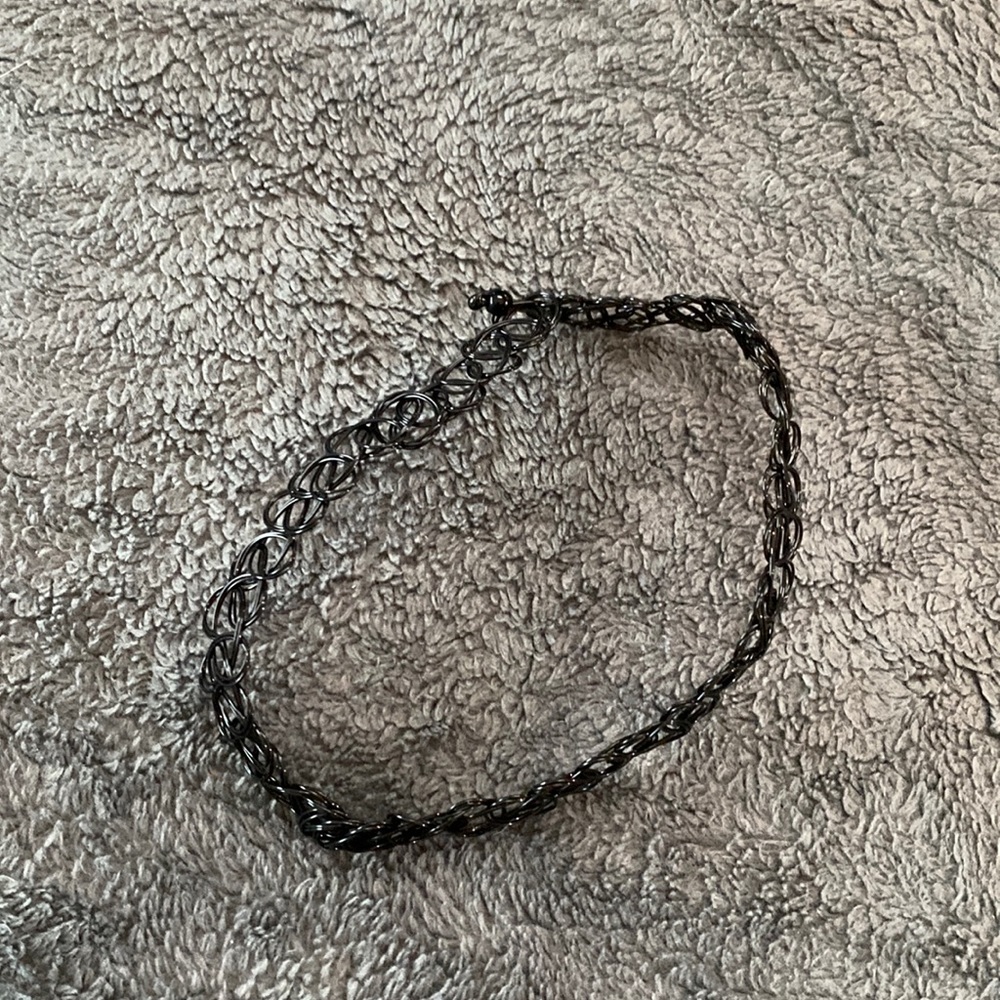 Black choker necklace